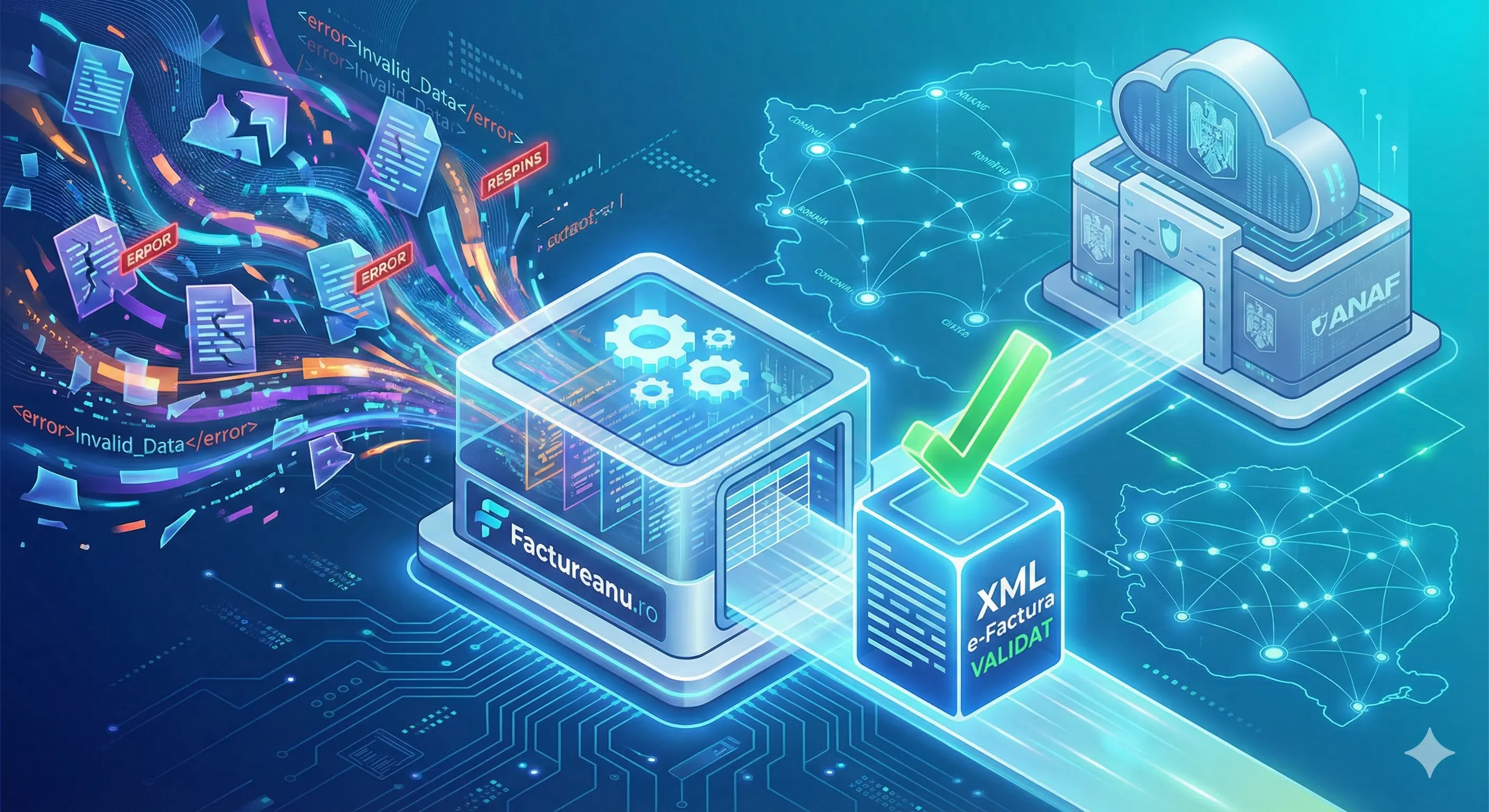e-Factura 2026: Cum generezi XML fără erori ANAF